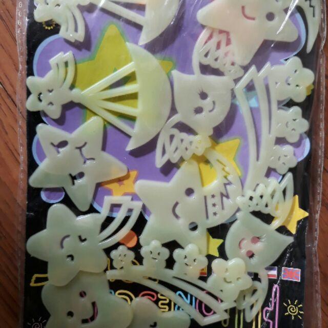 DẠ QUANG SAO và 4 BÔNG HOA , DẠ QUANG TRANG TRÍ