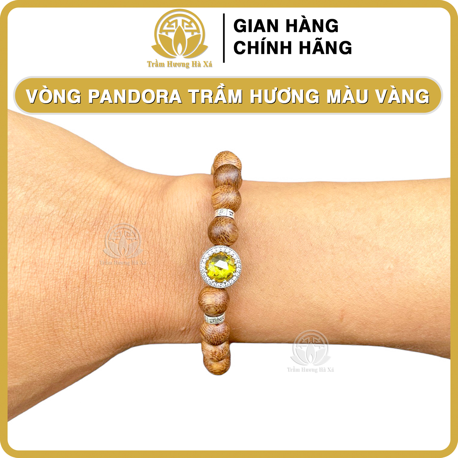 Vòng tay pandora charm bạc 925 phong thủy trầm hương HÀ XÁ vòng đeo tay cặp đôi nam nữ mệnh kim mộc thủy hỏa thổ may mắn tài lộc