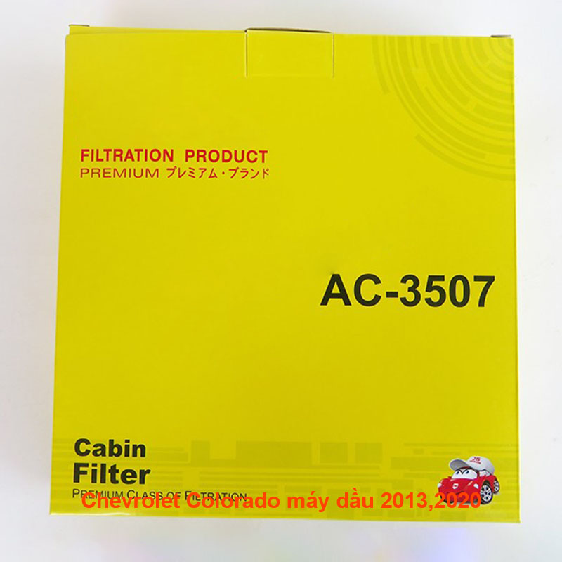 Lọc gió điều hòa AC3507-1 dành cho Chevrolet Colorado máy dầu 2013, 2014, 2015, 2016, 2017, 2018, 2019, 2020 52063110