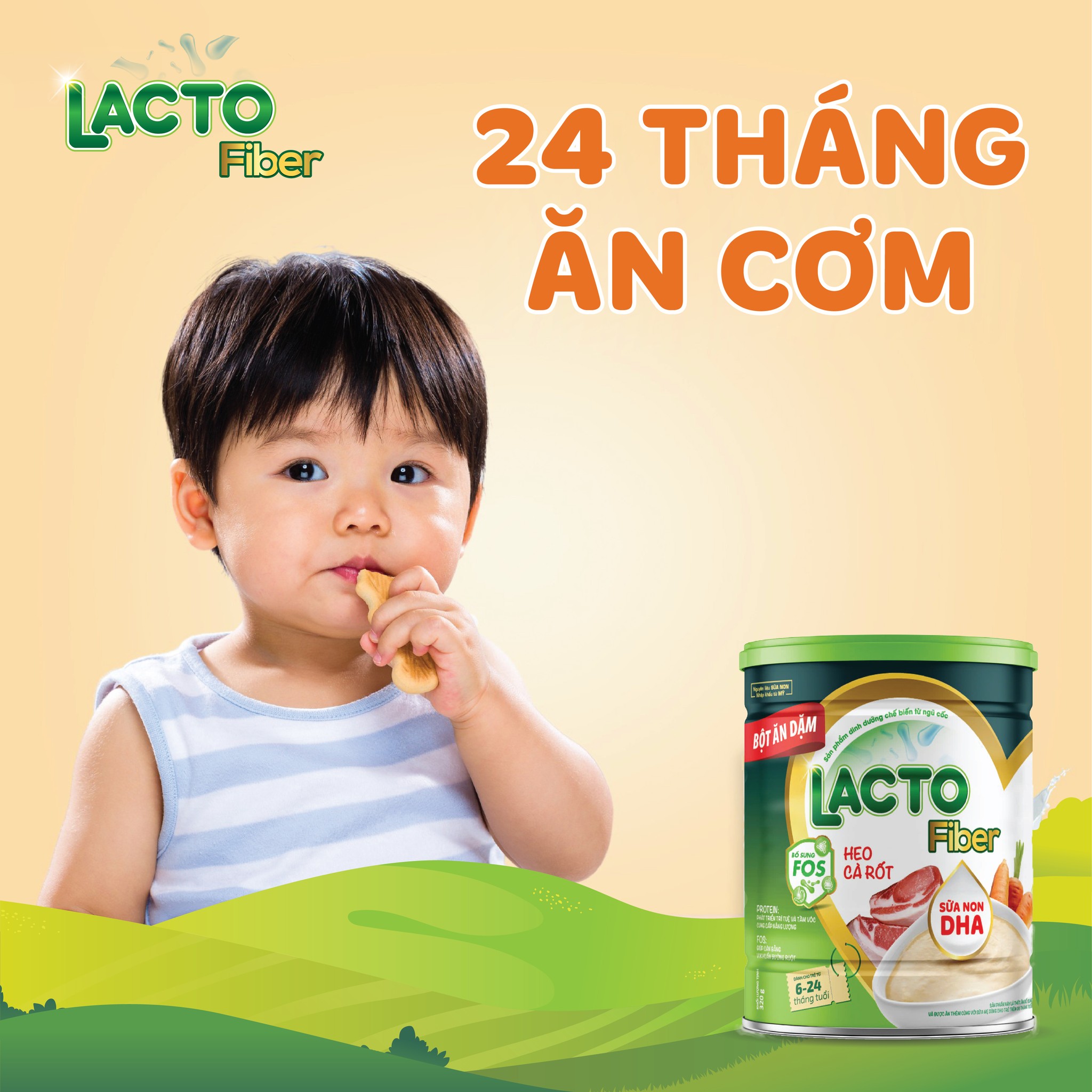 Bột Ăn Dặm Cao Cấp Lacto Fiber 320g