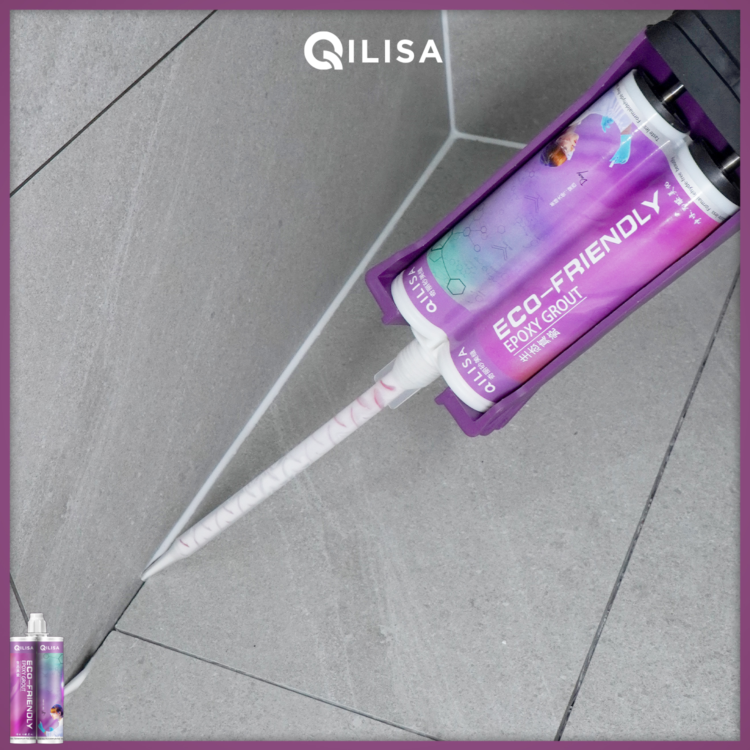 Vòi Trộn Bơm Keo Chà Ron Qilisa Epoxy 2 Thành Phần