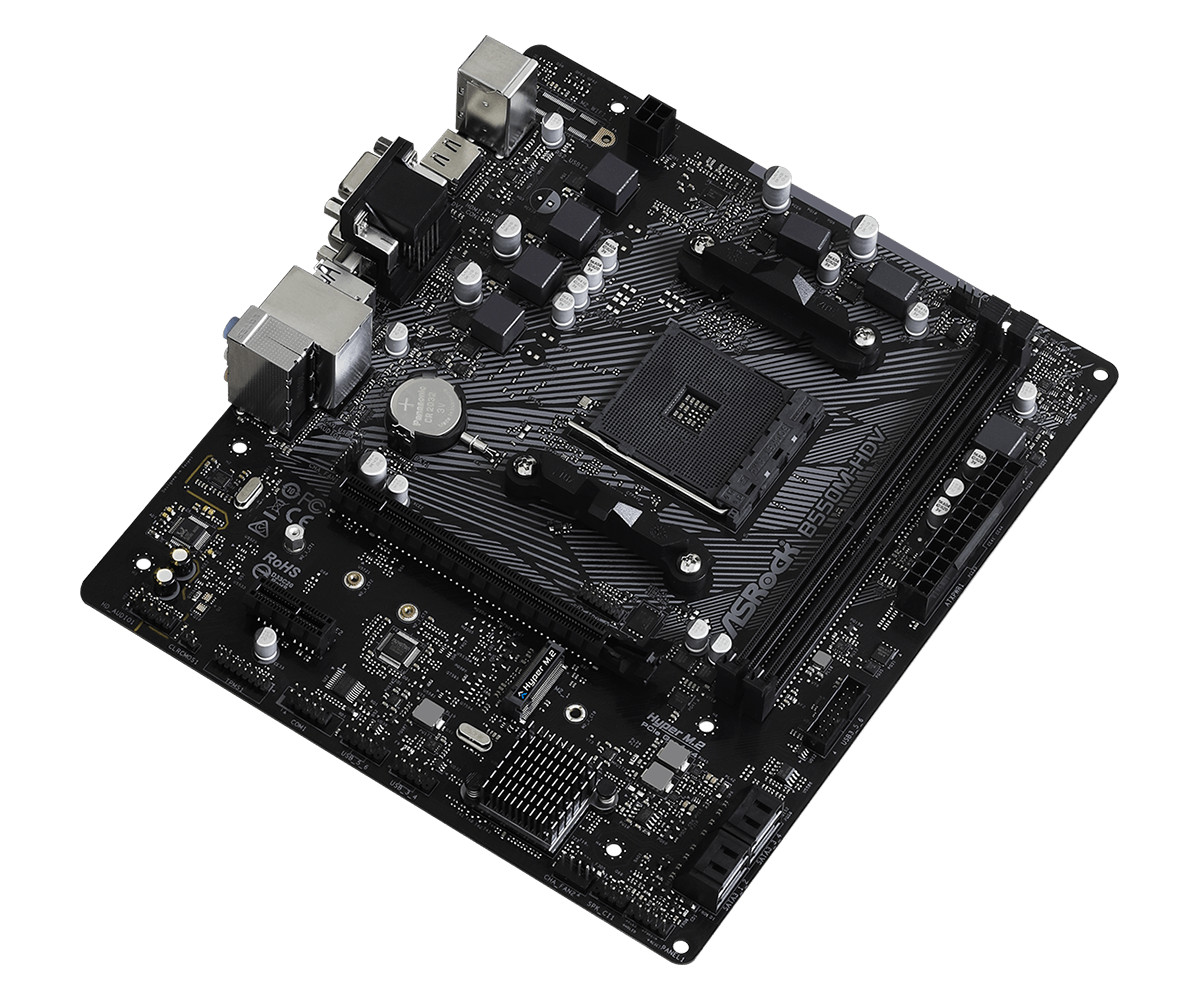 Bo mạch chủ Mainboard ASRock B550M-HDV Supports 3rd Gen AMD AM4 Ryzen - Hàng Chính Hãng