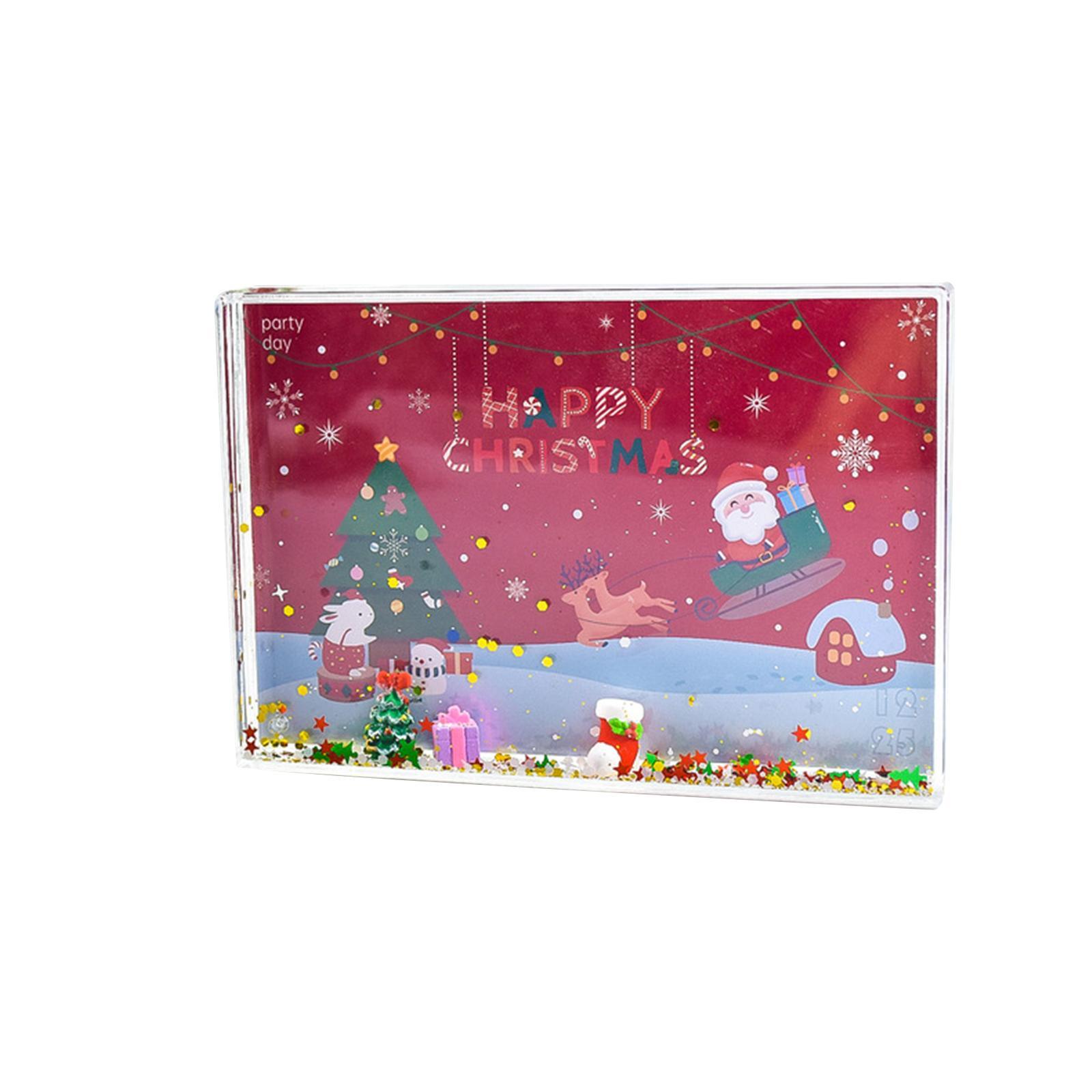 Floating Liquid Christmas Photo Frame Card Display Decoration ...