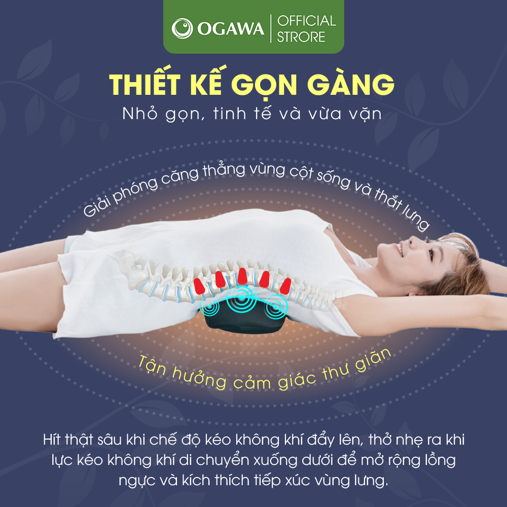 Đệm Massage OGAWA Nắn chỉnh cột sống Comfi Back