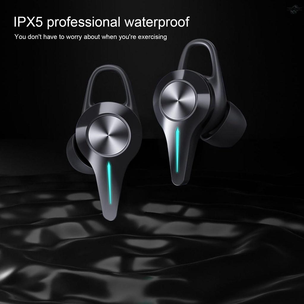 K5 Bluetooth Earphones Gaming Headset 45ms Low latency 9D Hifi Stereo Wireless Headphone LED Light Noise Cancelling Headsets