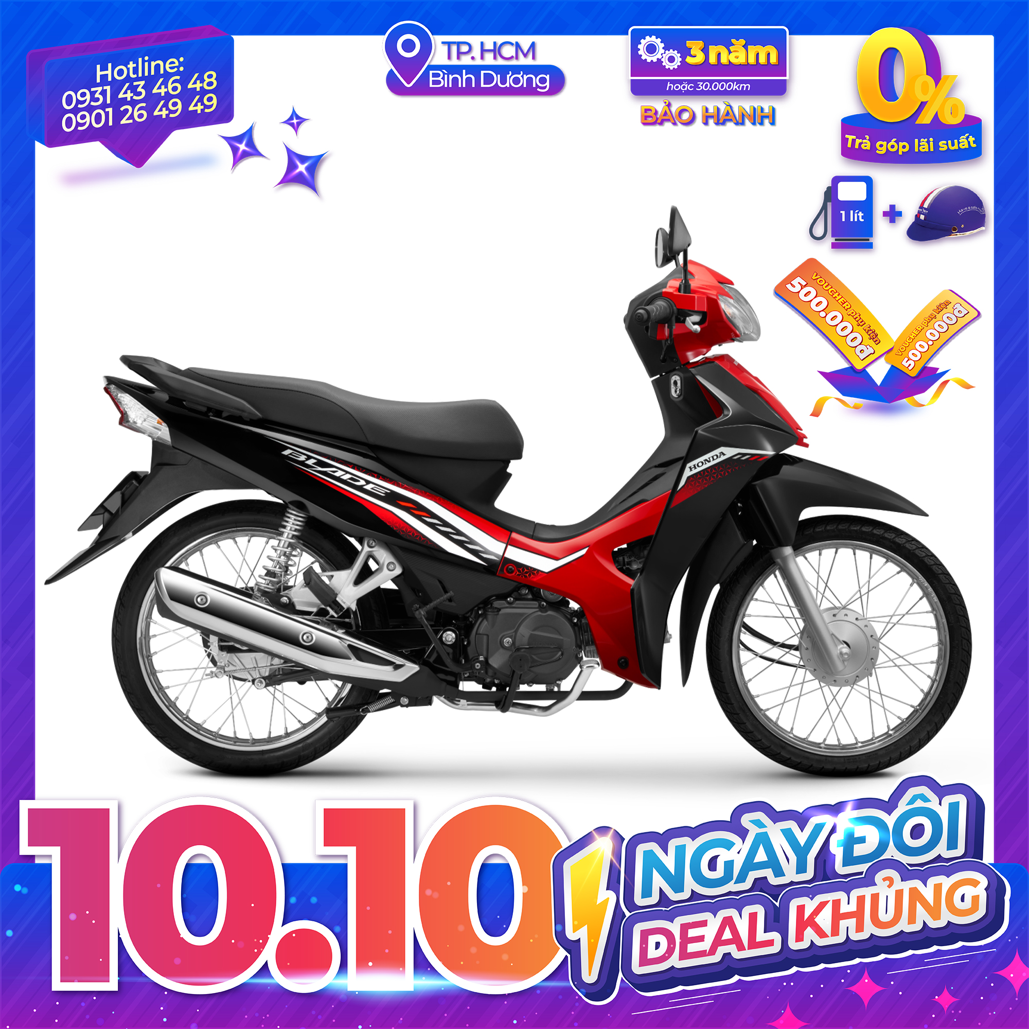 Xe máy Honda BLADE phiên bản Tiêu Chuẩn 2023