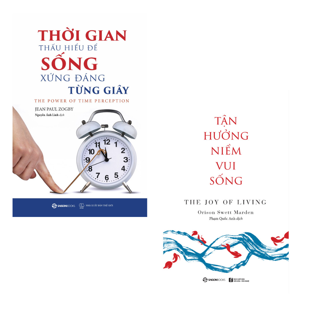 Combo 2 Cuốn Tư Duy Và Phát Triển Bản Thân Hay-Tận Hưởng Niềm Vui Sống+ Thời Gian - Thấu Hiểu Để Sống Xứng Đáng Từng Giây