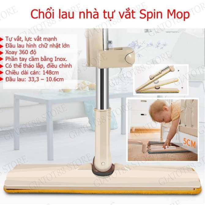 Chổi Lau Nhà Tự Vắt Spin Mod 360 Độ