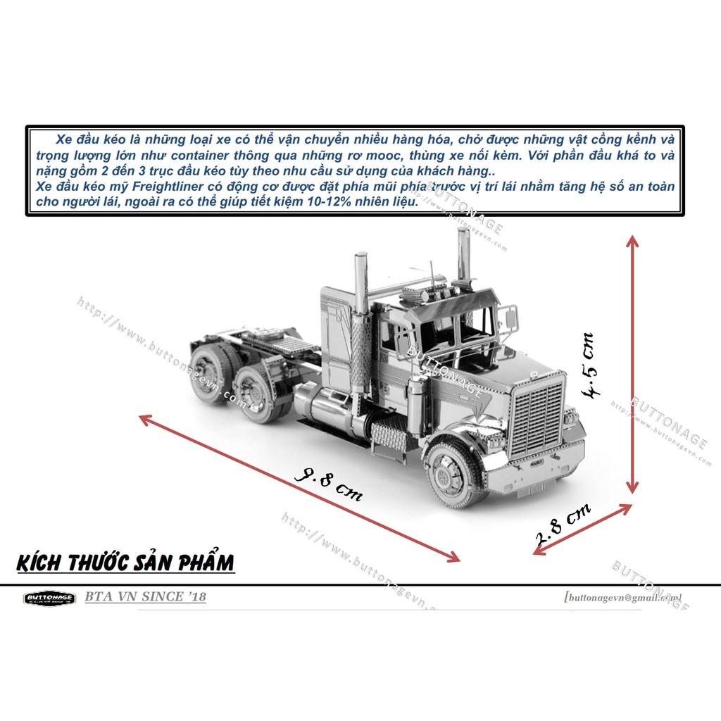 Mô Hình Lắp Ráp 3d Xe đầu kéo Freightliner FLC