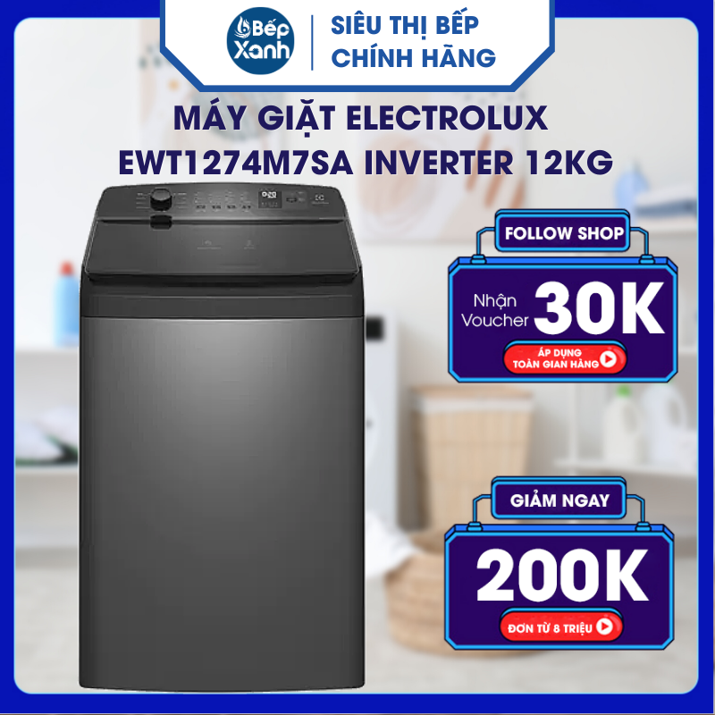 [ Giao Toàn Quốc ] Máy Giặt Electrolux EWT1274M7SA - Hàng Chính Hãng