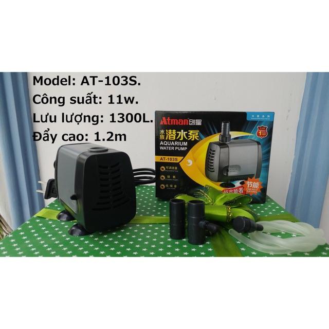 Máy bơm Atman AT-103S 11W cao cấp tiết kiệm 50% năng lượng cho hồ cá - HÀNG CÔNG TY