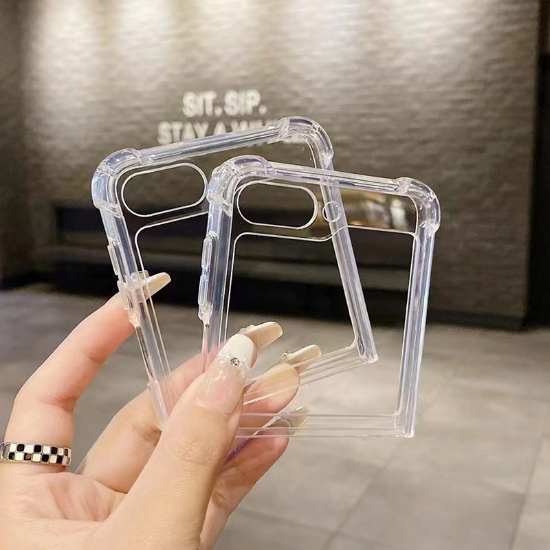 Ốp Lưng Trong Suốt Hỗ Trợ Sạc Từ Tính Dành Cho Samsung Galaxy Z Fold 5 / Z Flip 5, Chống Ố Vàng - Hàng Nhập Khẩu