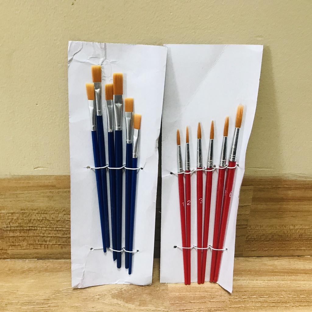 Cọ Vẽ Màu Nước - Cọ Nét, Cọ Tô Màu Nước, Sơn Dầu, Acrylic - Cọ Bản Tô Tượng