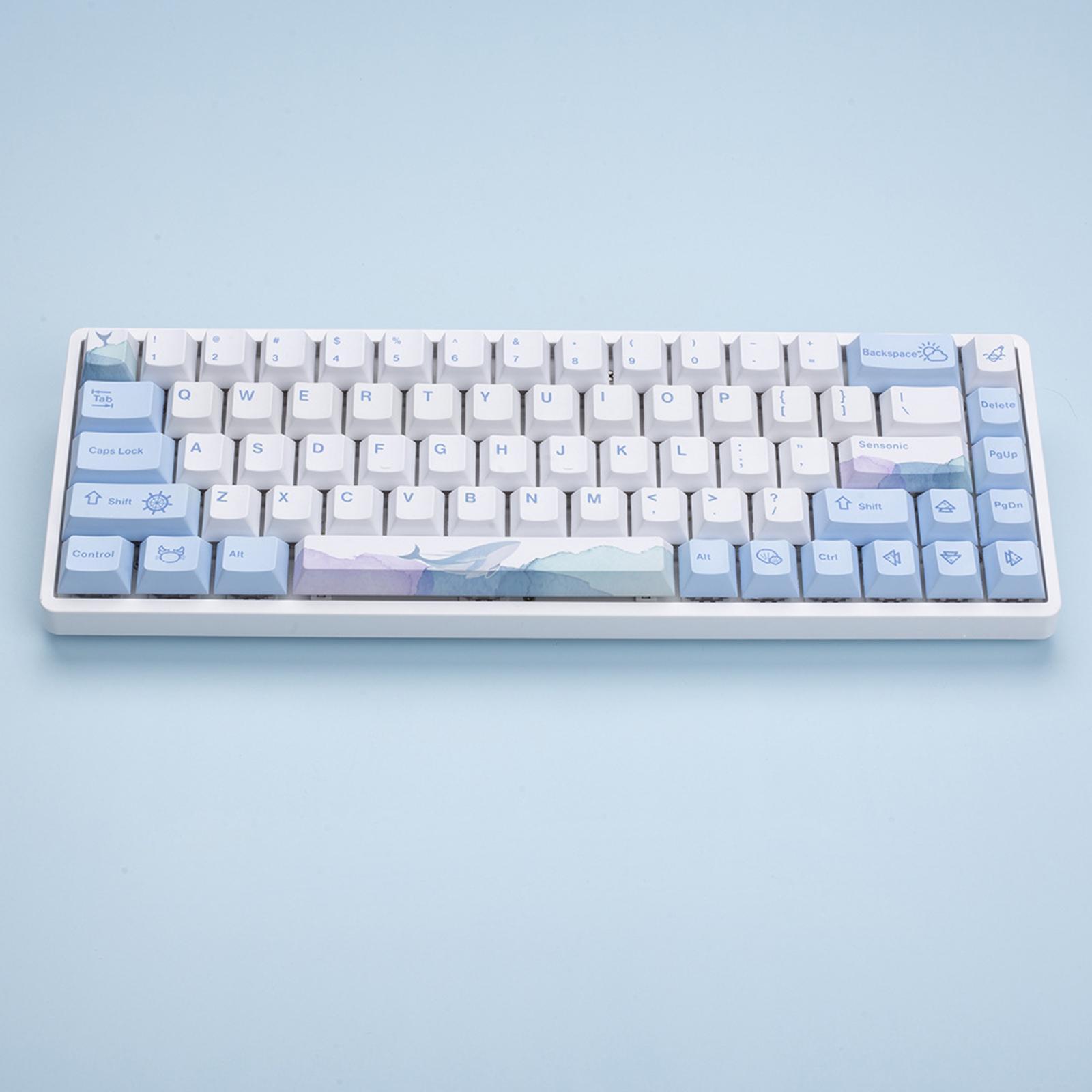 129 Keys PBT Keycaps Set Durable Theme for Mechanical Keyboards