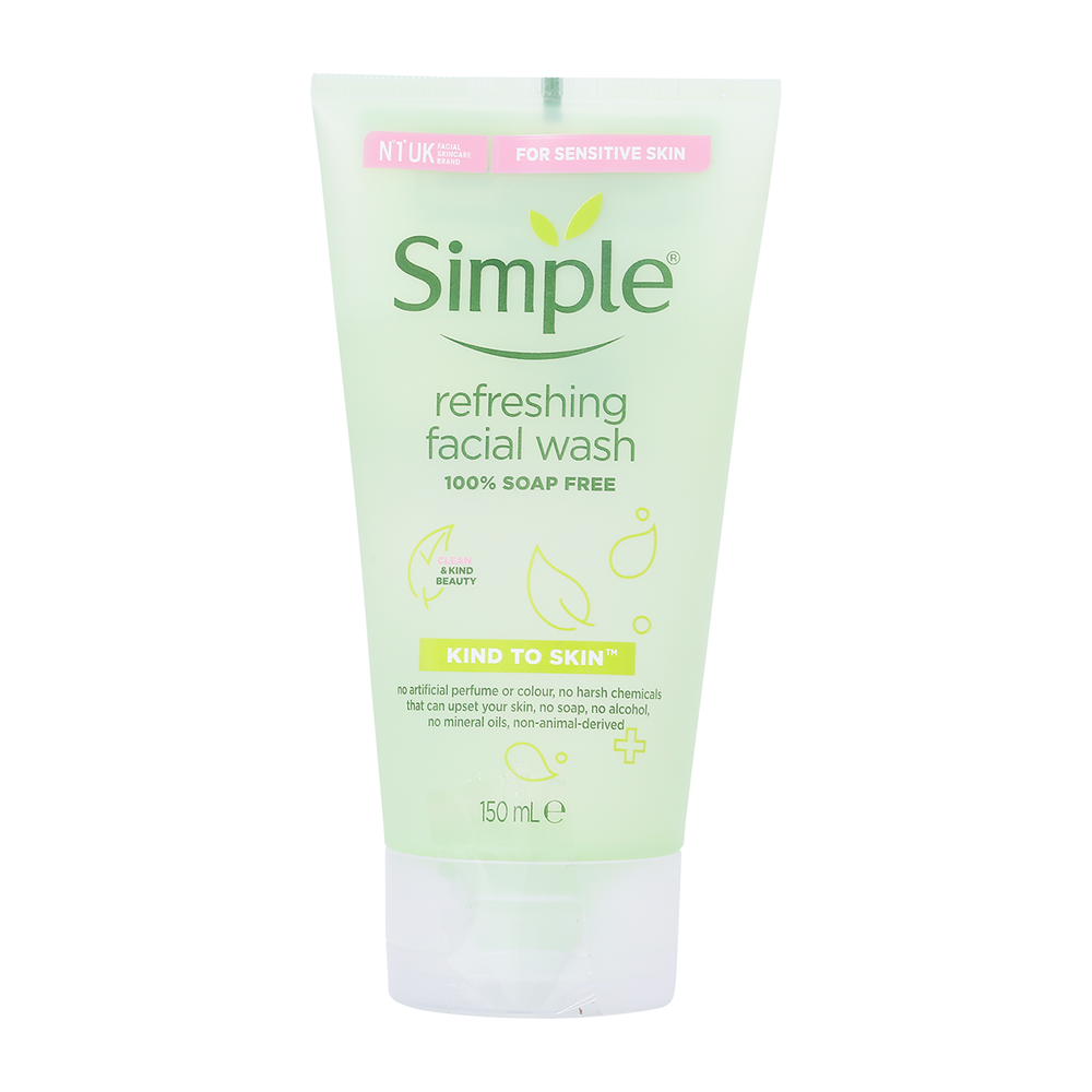Sữa Rửa Mặt Simple Gel Kind To Skin Sạch Sâu Gel 150Ml