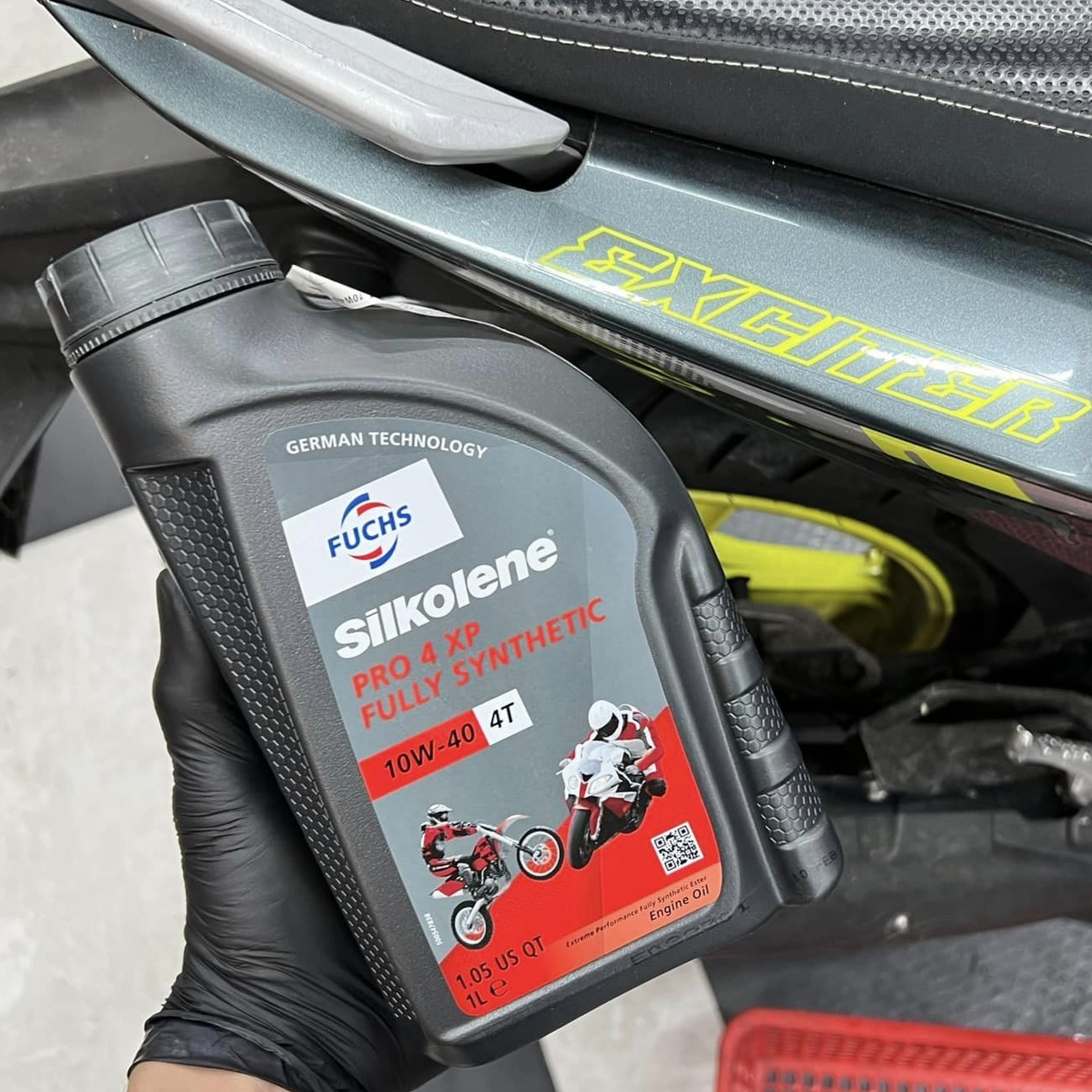 Nhớt Fuchs Silkolene Pro 4 10W40 XP cho xe số, xe côn tay, xe phân khối lớn (390000)