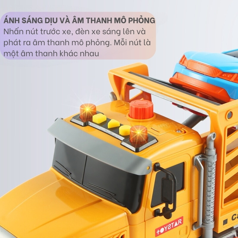 Xe Cứu Hộ Đồ Chơi Cỡ Lớn Cho Bé, Xe Cứu Hộ Nâng Ô Tô Giao Thông Có Đèn Nhạc