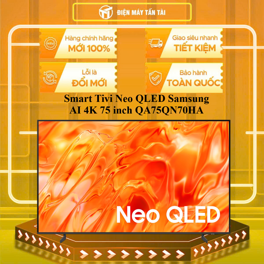 QA75QN70HA - Smart Tivi Neo QLED Samsung AI 4K 75 inch QA75QN70HA - HÀNG CHÍNH HÃNG - GIAO HCM