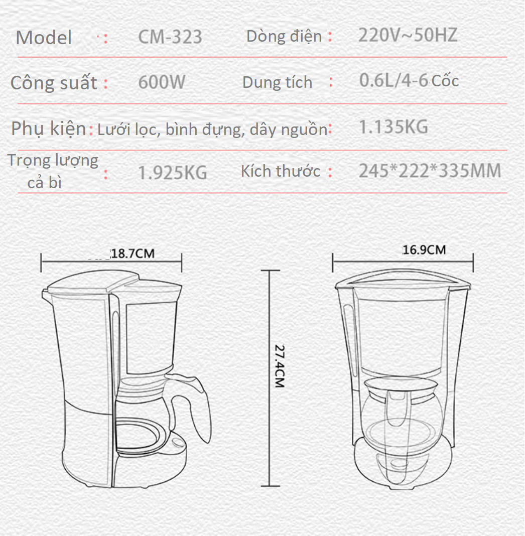 MÁY PHA CAFE + MÁY PHA TRÀ TIỆN DỤNG