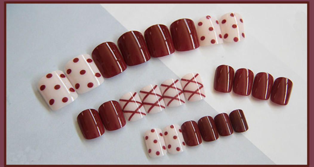 Bộ 24 móng tay giả nail thơi trang