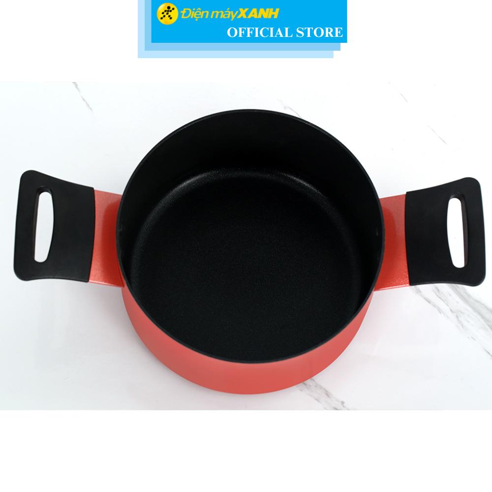 Nồi nhôm chống dính nắp nhôm 18 cm Supor Trendy H22104-ST18A - Hàng Chính Hãng