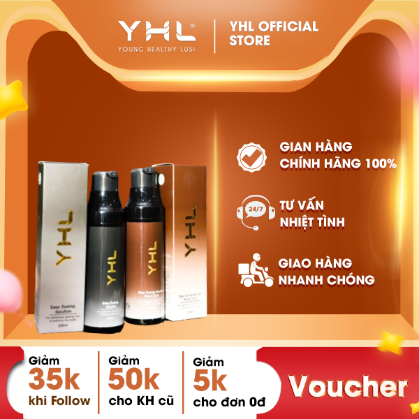 Bộ dầu gội nhuộm tóc hiệu YHL 200ml Hàn Quốc