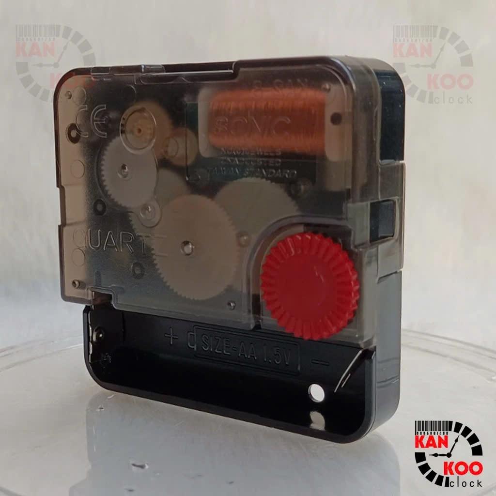 Máy Đồng Hồ Treo Tường Kim Trôi Xịn – Hiệu SONIC | Silent Quartz – Cốt 12.7mm – Bảo Hành 5 Năm – chính hãƞg Taiwan