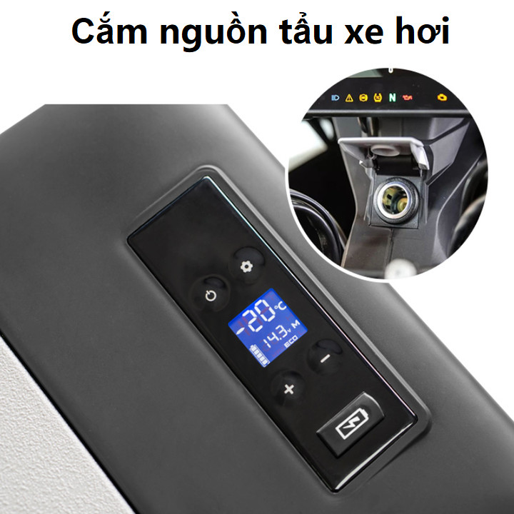 Tủ lạnh mini dùng trong nhà và trên ô tô nhãn hiệu Alpicool C15 - Hàng chính hãng