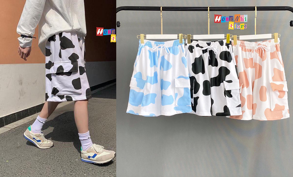 Quần Short Box 3D, Quần Đùi Con Bò Túi Hộp Dáng Rộng Unisex - MM