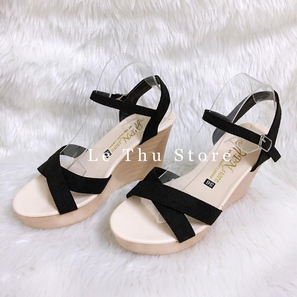 Giày cao gót 6 và 9 phân đế xuồng bản chéo LT