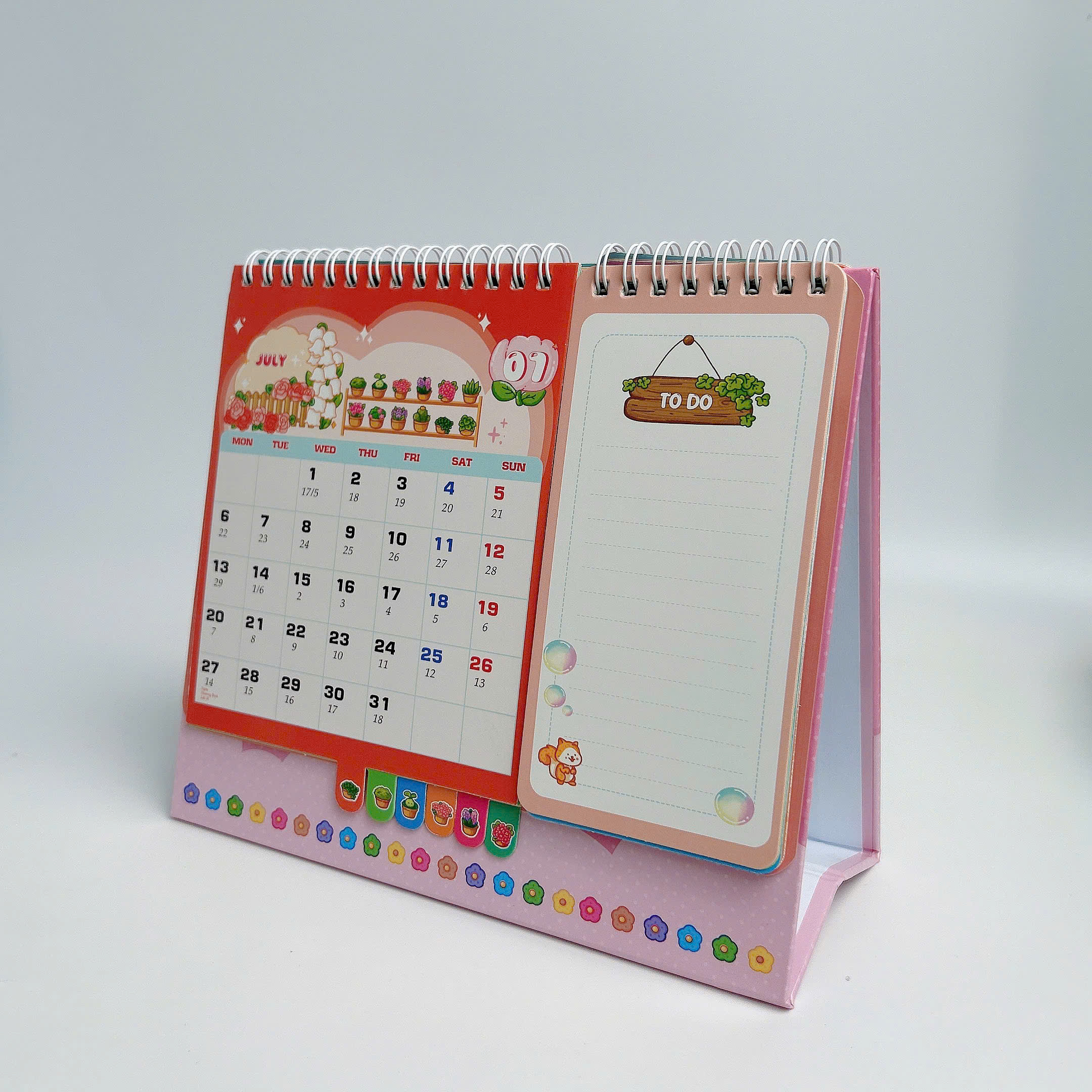 Lịch Để Bàn 2026 Tô Màu - The Garden Of Time - Tặng Sticker Trang Trí - ABBOOKS