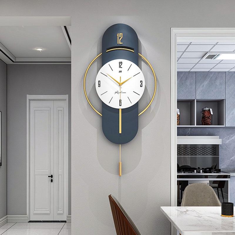 Đồng hồ treo tường trang trí số hiện đại kim trôi decor phòng khách, Homessen đồng hồ treo tường decor nghệ thuật