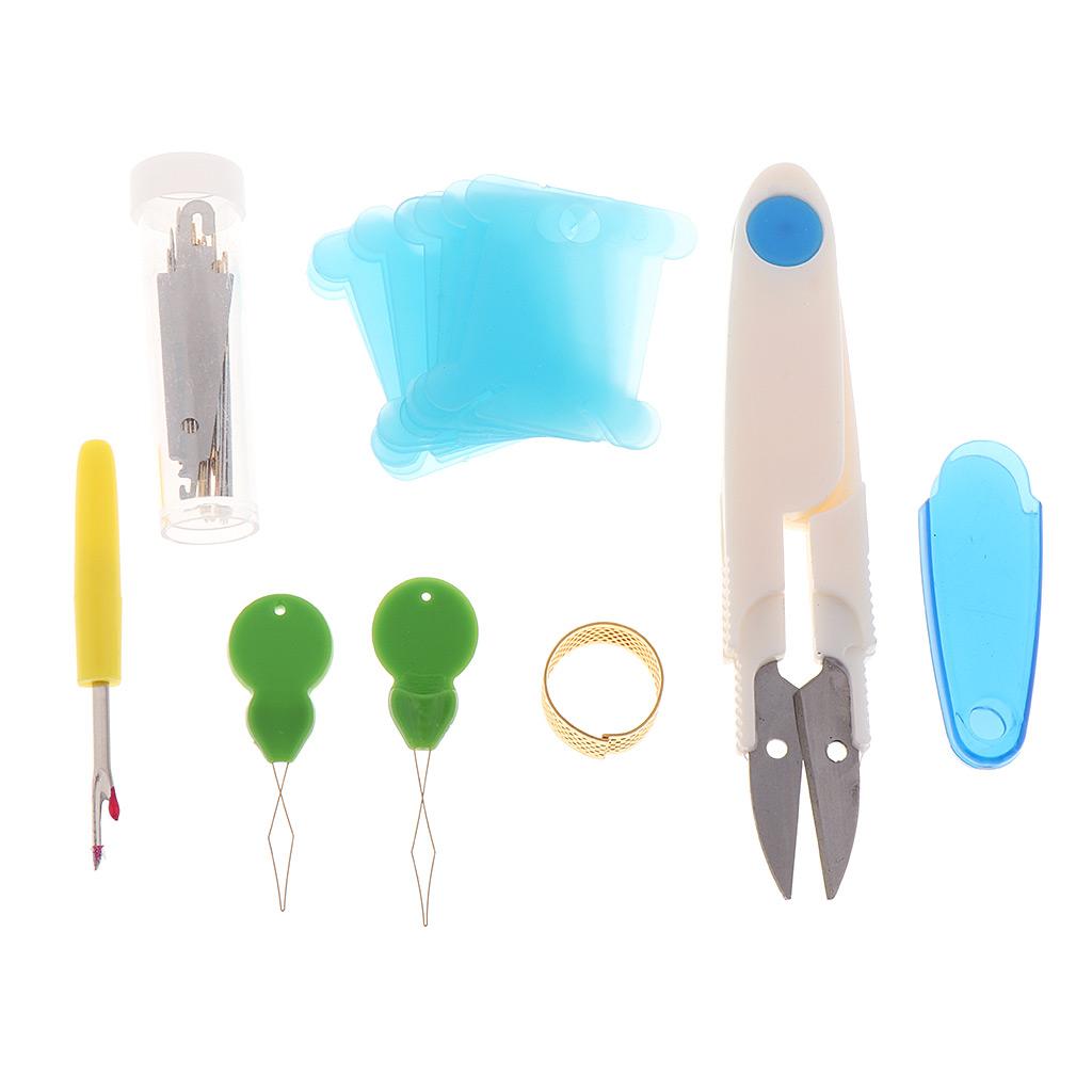 Embroidery Starter Kit Cross Stitch Tool Kit with Colours Embroidery Thread,