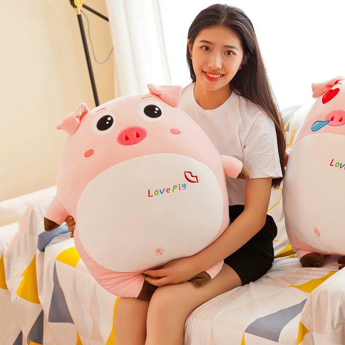 Gấu bông heo LOVE PIG cute 40cm TNB219 Mẫu 2, Heo bông ngộ nghĩnh đáng yêu