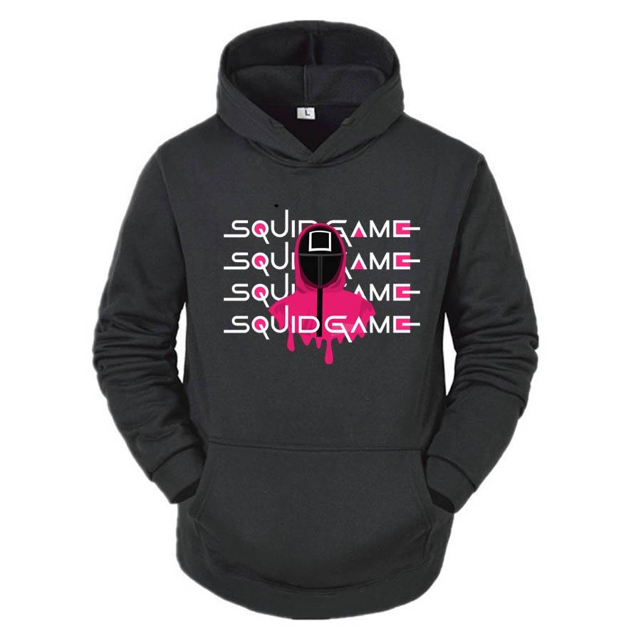 Áo hoodie Đen nam nữ Squid Game nhiều mẫu, Vải Nỉ Ngoại Dầy Dặn, Anam Store