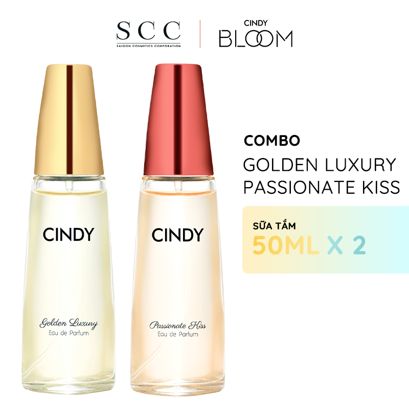 Combo 2 Nước Hoa Cindy Golden Luxury + Passionate Kiss 50ml/ chai