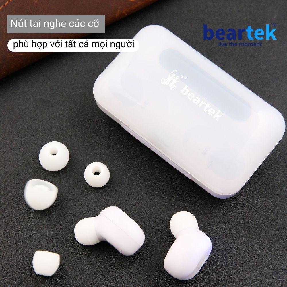 Tai Nghe Bluetooth Beartek Bearbuds B22 Chính hãng Kiêm sạc dự phòng - Có Nút Cảm Ứng - Bluetooth 5.0 Hiển thị %Pin