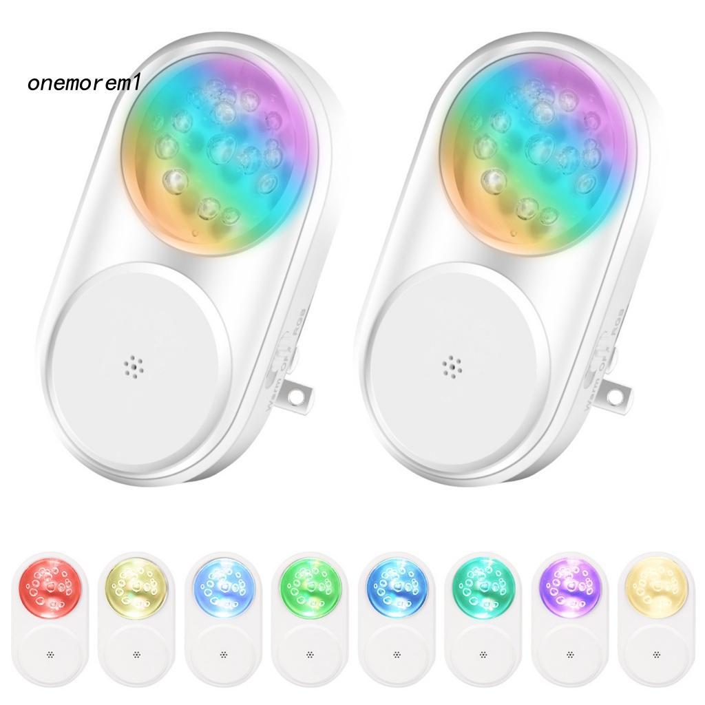 Bộ 2 Đèn LED RGB Cảm Ứng Nhiều Màu Sắc Dùng Trong Gia Đình