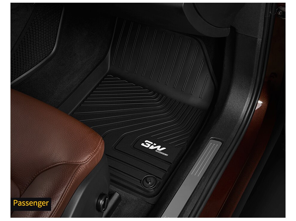 Thảm lót sàn xe ô tô Volvo S90 LWB new Nhãn hiệu Macsim 3W chất liệu nhựa TPE đúc khuôn cao cấp - màu đen