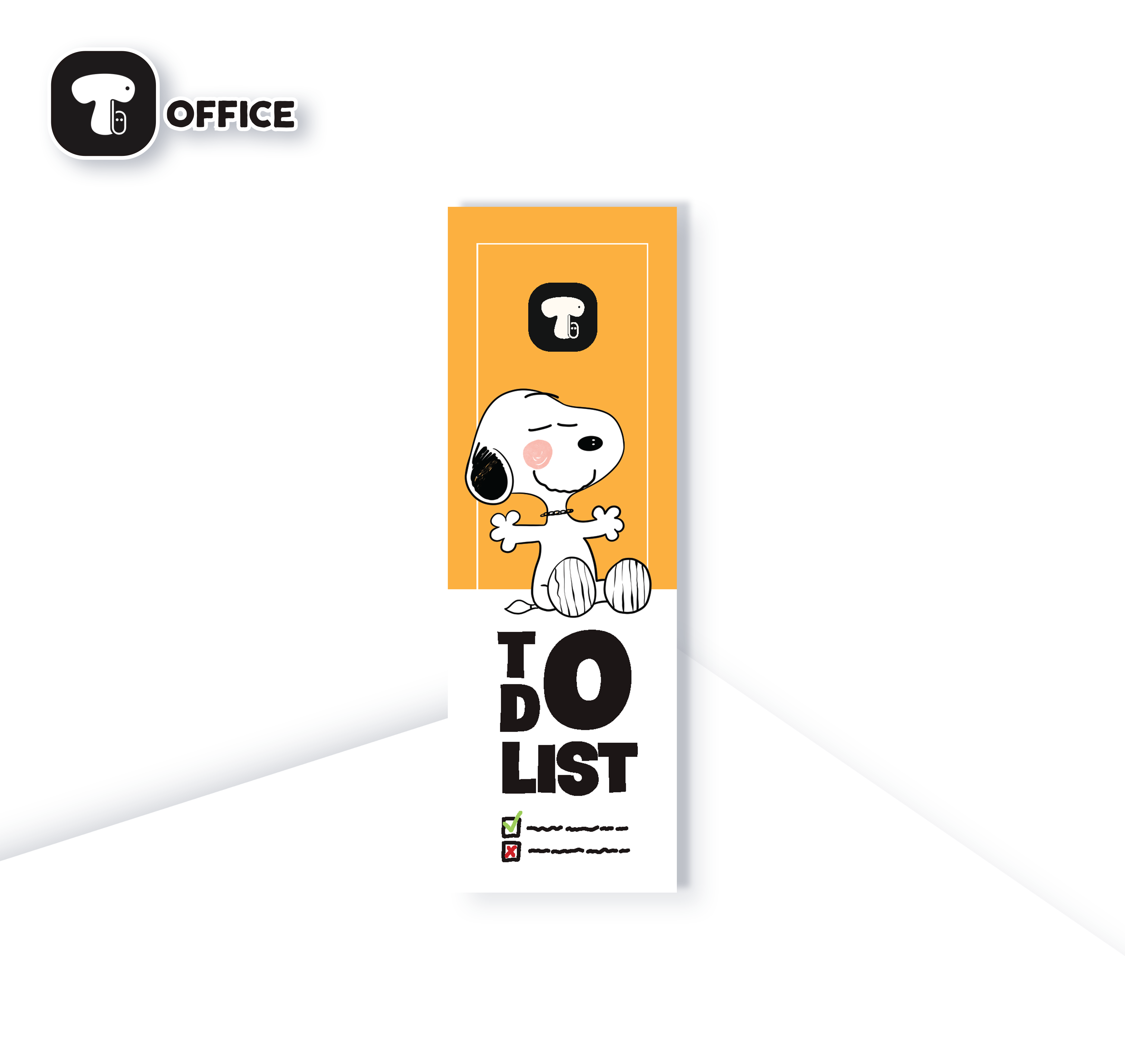 Sổ Tay Nhắc Việc Tube To Do List - Cún Snoopy - Sổ tay ghi chép, ghi nhớ hằng ngày