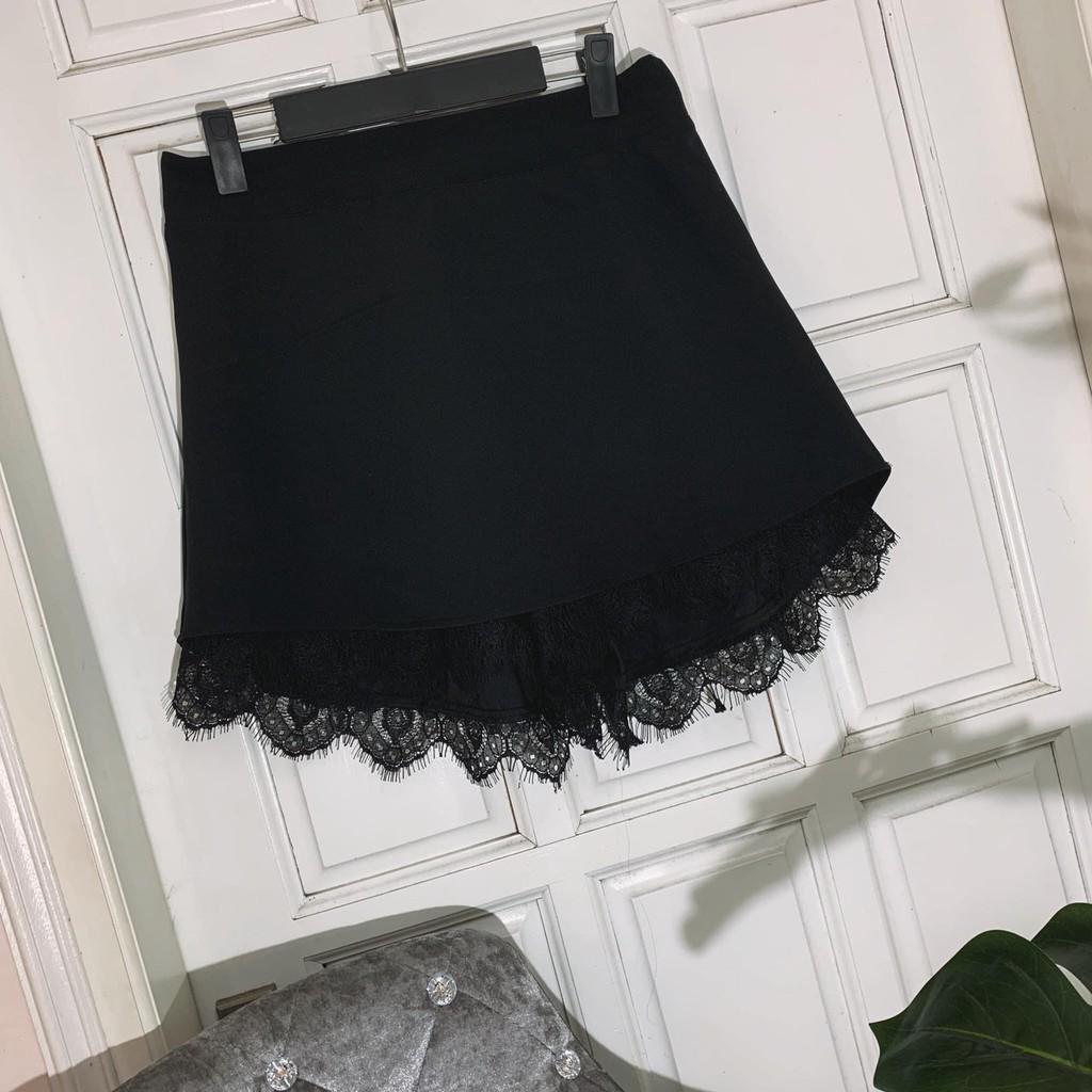 Quần giả váy ren