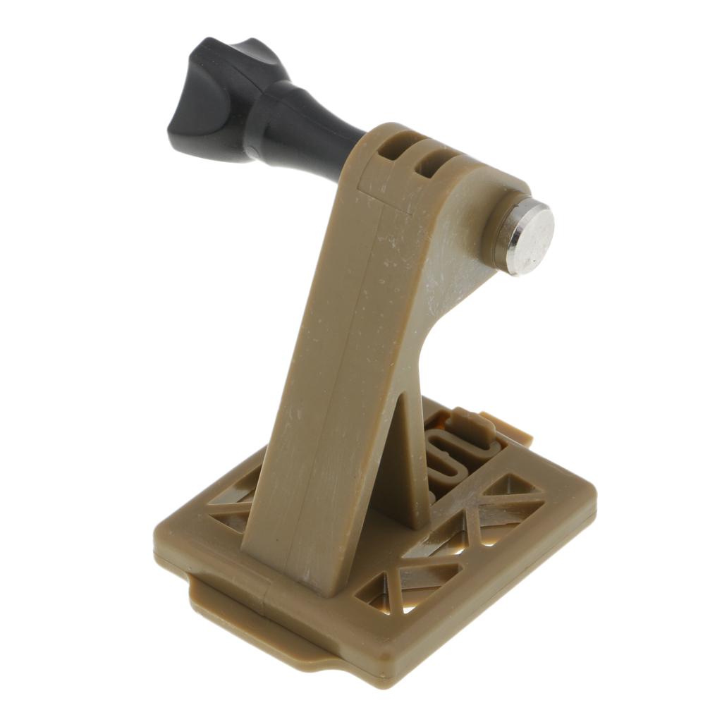 Standard Helmet Mount Adapter Base Bracket For Gopro Hero Camera Brown Tough Nylon