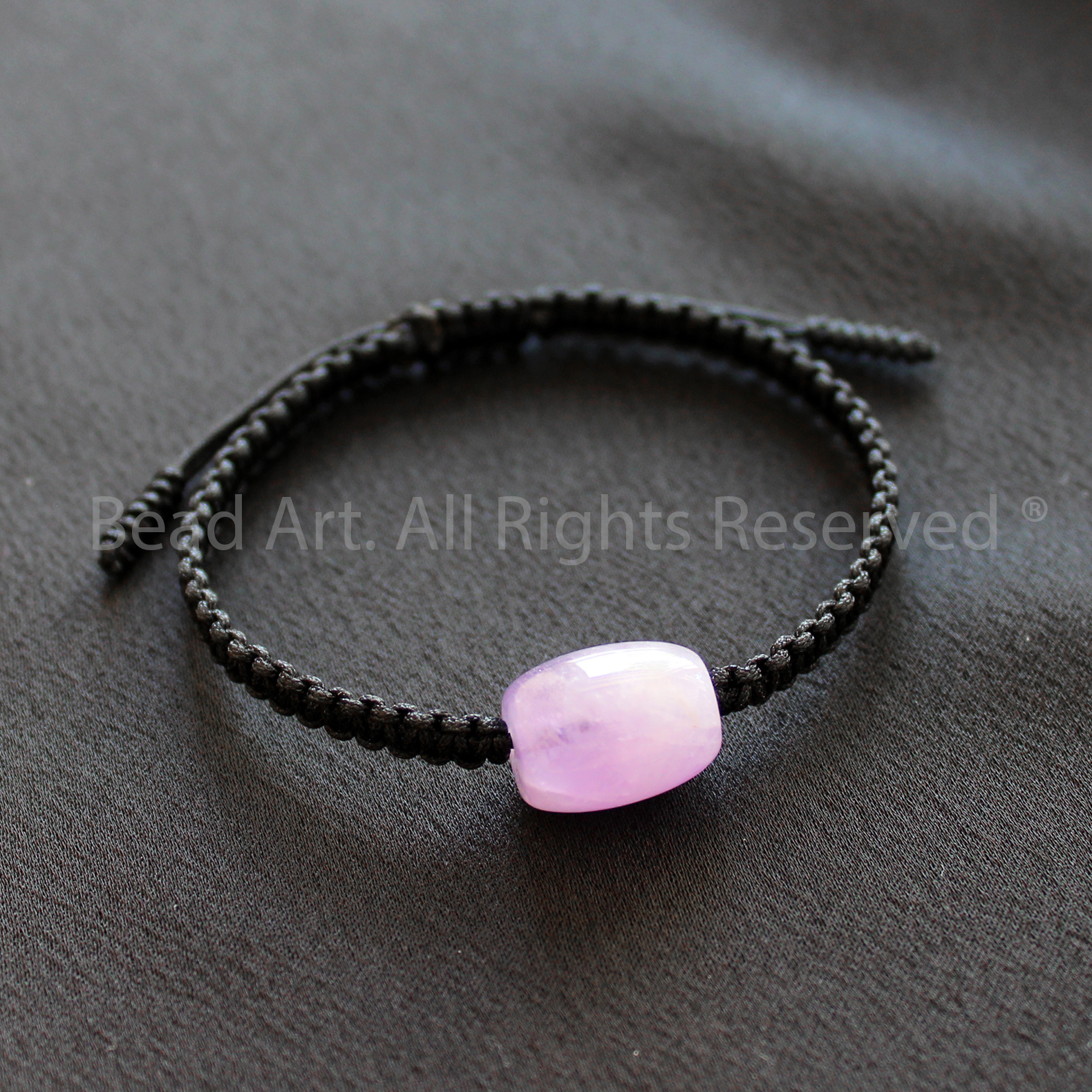 Vòng Tay 14x10MM Đá Thạch Anh Tím, Amethyst Quartz Loại AA, Vòng Tay Phong Thuỷ, Chuỗi Hạt, Mệnh Hoả, Thổ - Bead Art