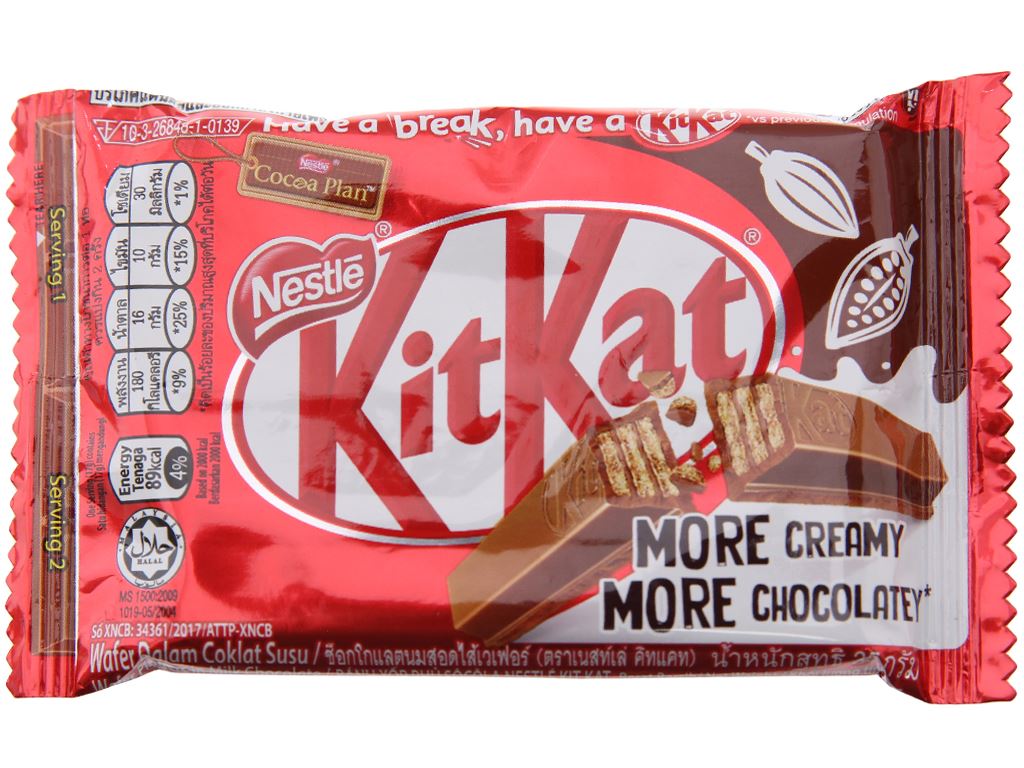 Hộp 24 Thanh Chocolate KitKat 4F Thanh 35g