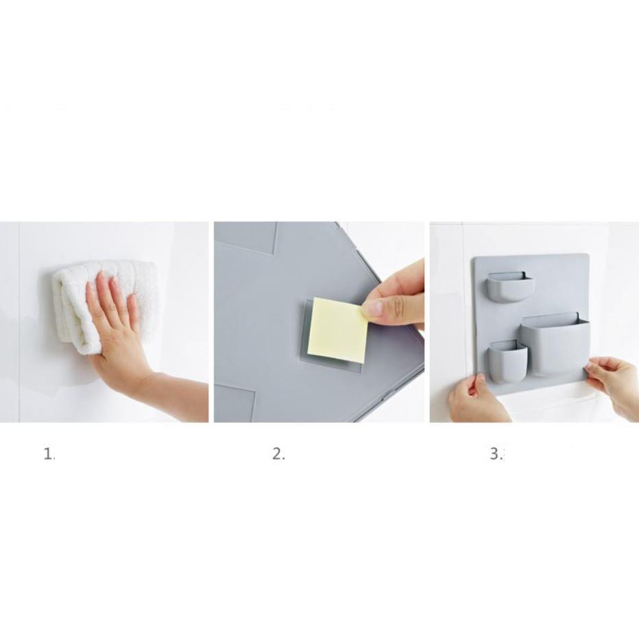 Bộ 4 Giỏ treo dính tường, tiết kiệm diện tích như người Nhật - Home and Garden