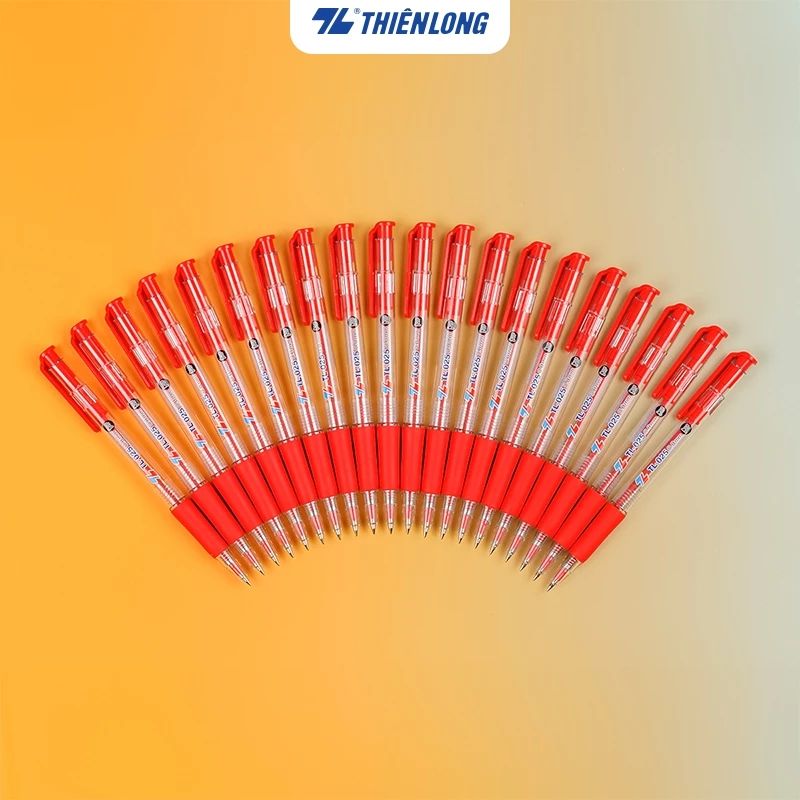 [Hàng chính hãng] Hộp 20 cây bút bi Thiên Long TL-025 / TL025 ngòi 0.8mm có ruột thay BPR-05