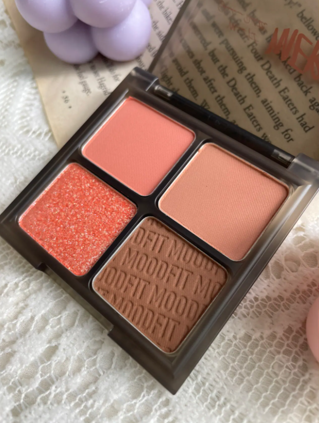 Bảng Phấn Mắt 4 Ô Merzy Mood Fit Shadow Palette 8g