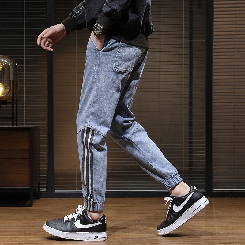 Quần jean jogger nam cao cấp Quảng châu, phong cách cá tính