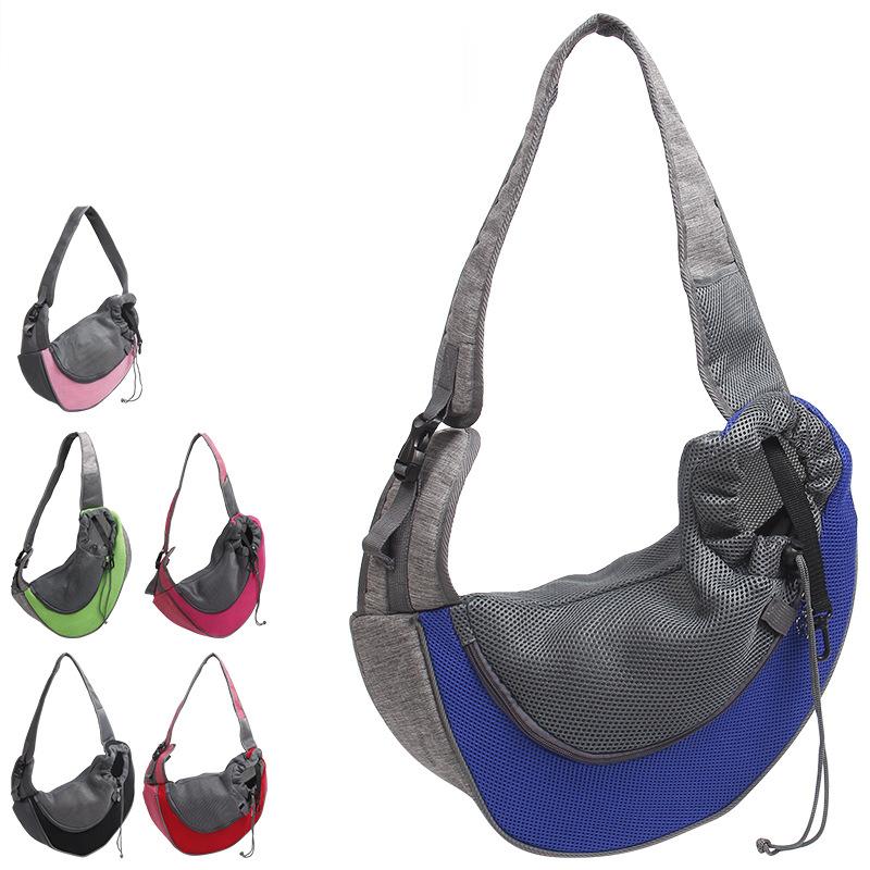Ngoài Trời Thú Cưng Túi Vận Chuyển Chó Mèo Túi Xách Túi Nhỏ Chó Đeo Vai Đơn Túi Thức Ăn Nhẹ Chó Con Lưới Phía Trước Oxford Bolsa Perros