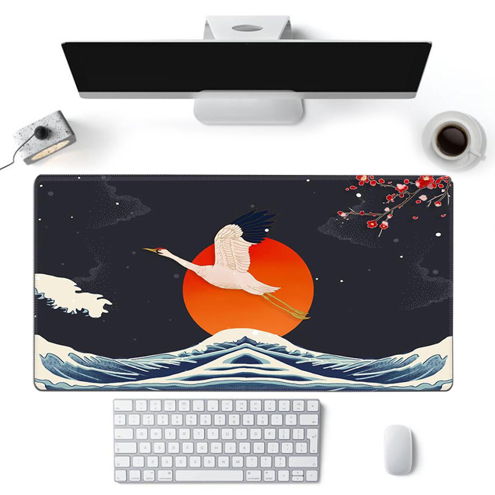 Classical Retro Chinese Style 90x40cm Large Mouse Pad Keyboard Mat A